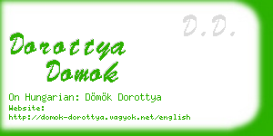 dorottya domok business card